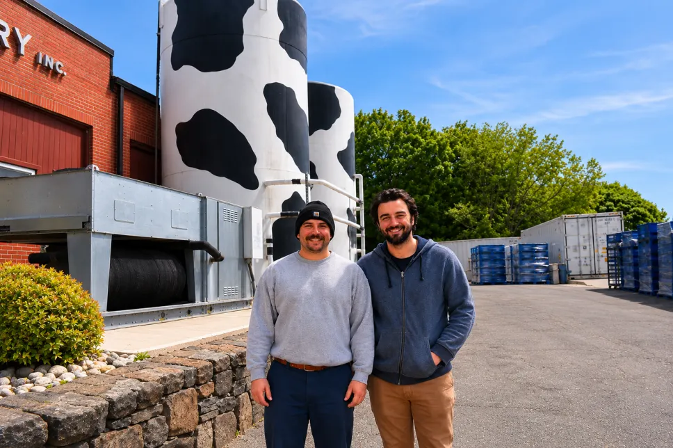 Munroe Dairy warehouse stocked with products